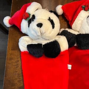 Vintage Panda Stocking
